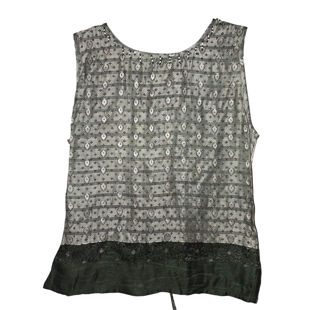 Chaudry KC Sports Green Mixed Media Bohemian‎ Tank Small